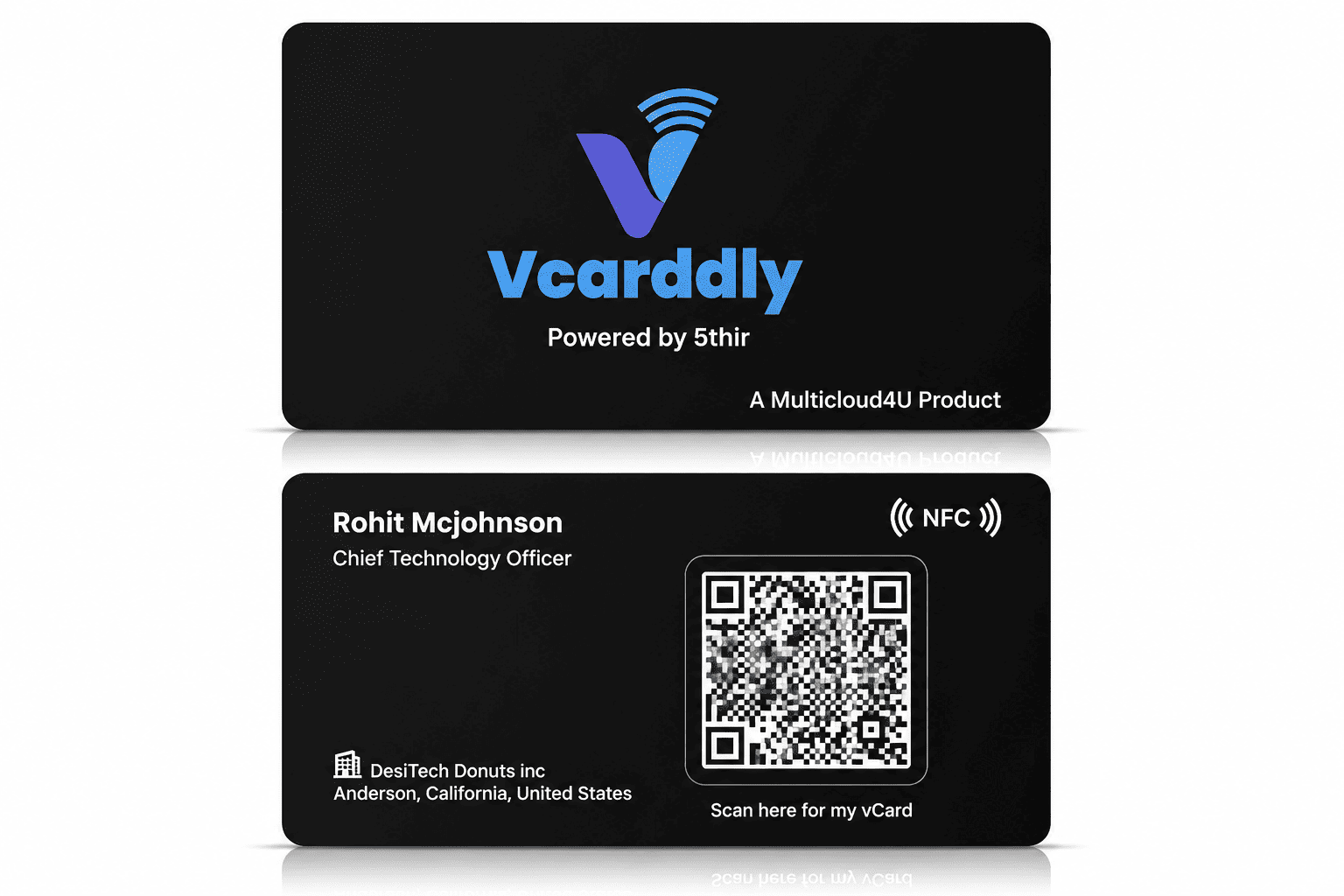 Executive Black Metal NFC Card
