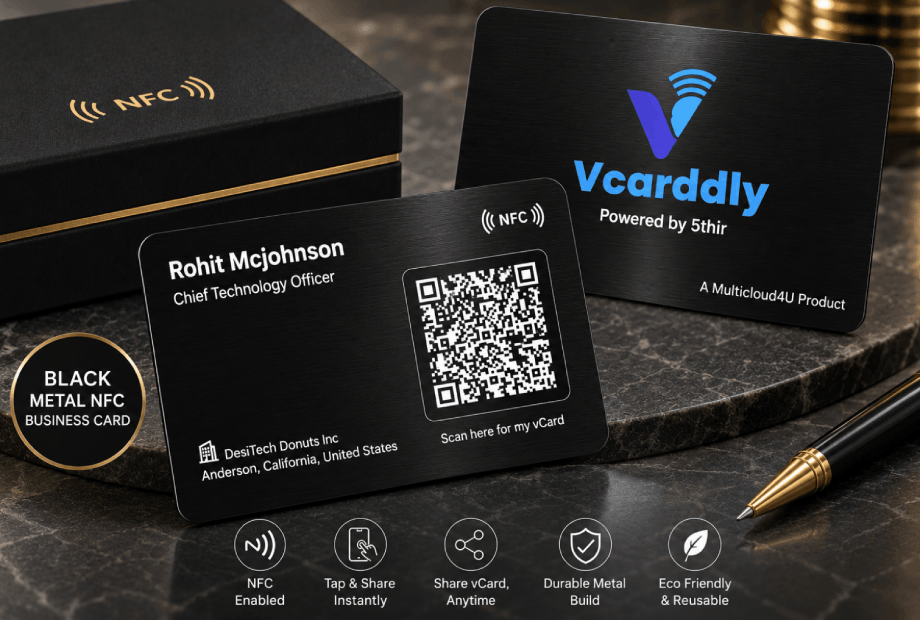 Executive Black Metal NFC Card