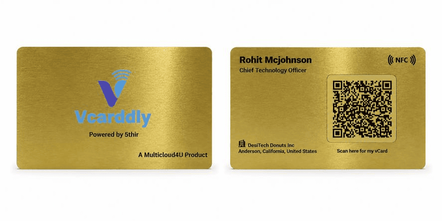 Imperial Gold Metal NFC Card