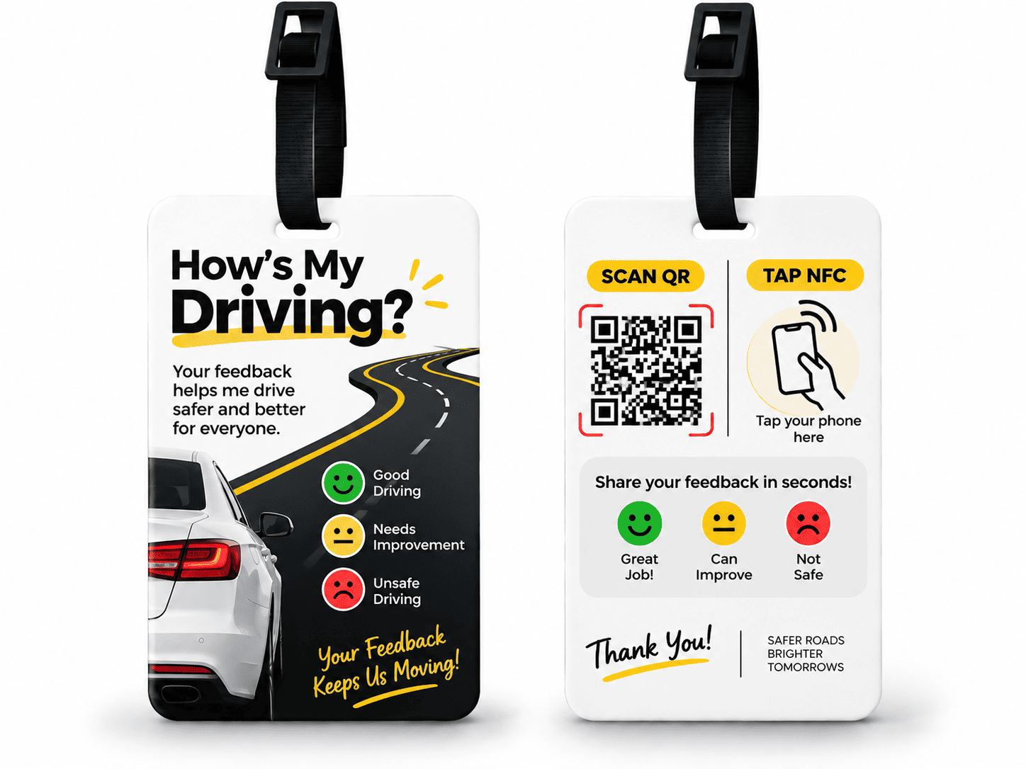 How's My Driving QR & NFC Feedback Tag