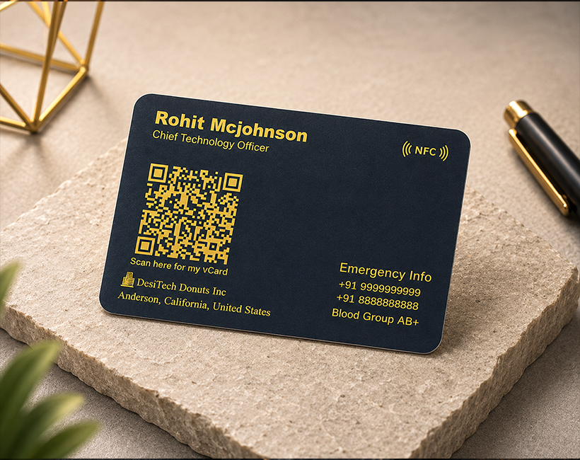Emergency NFC Card Hover