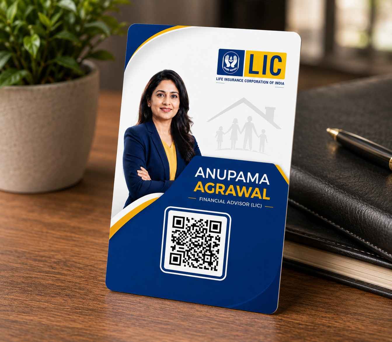 Financial Advisor Digital QR Business Card