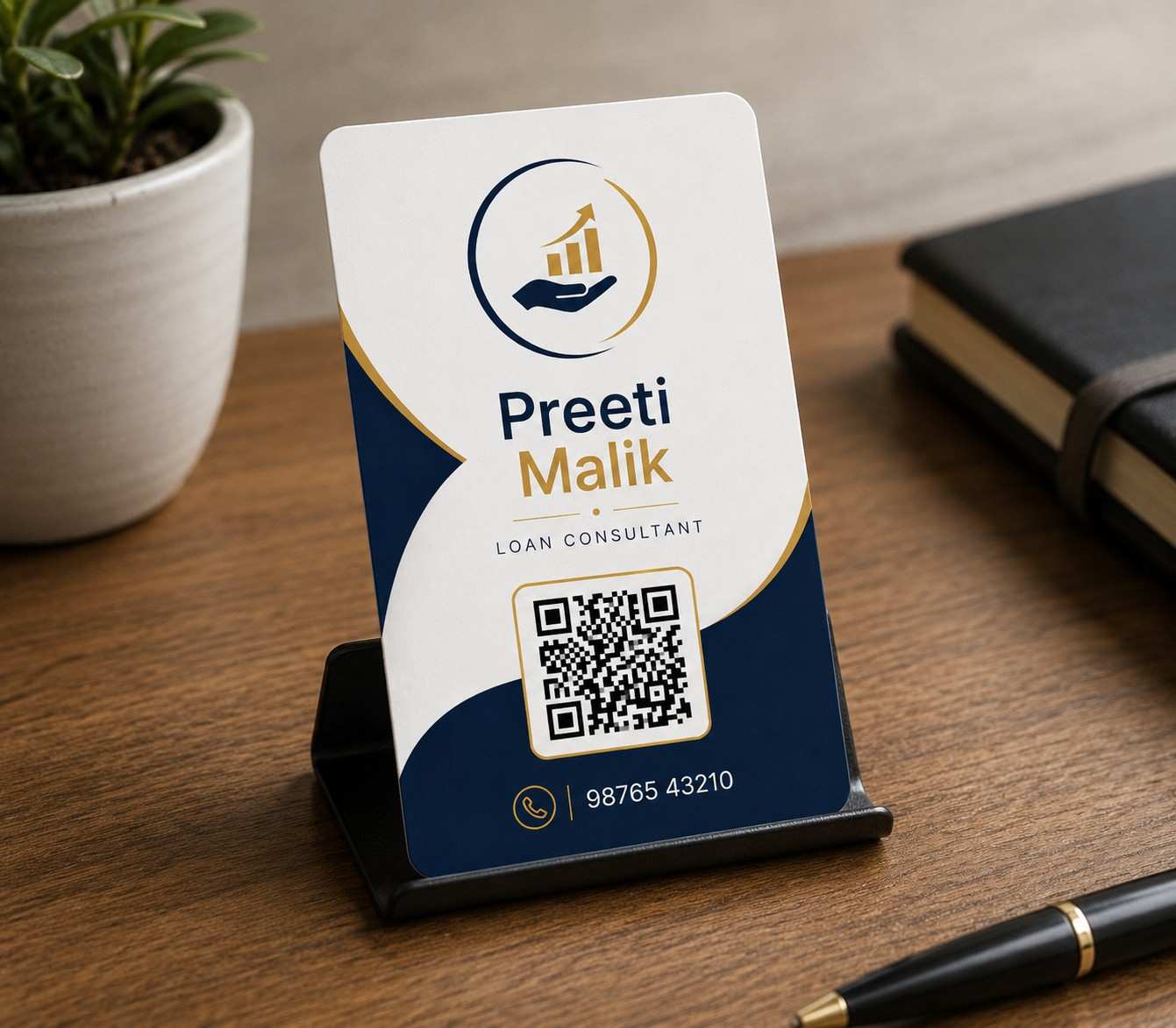 Loan Consultant Digital QR Business Card