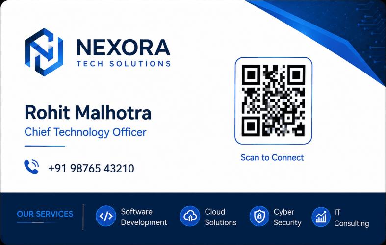 Modern Tech Business Card