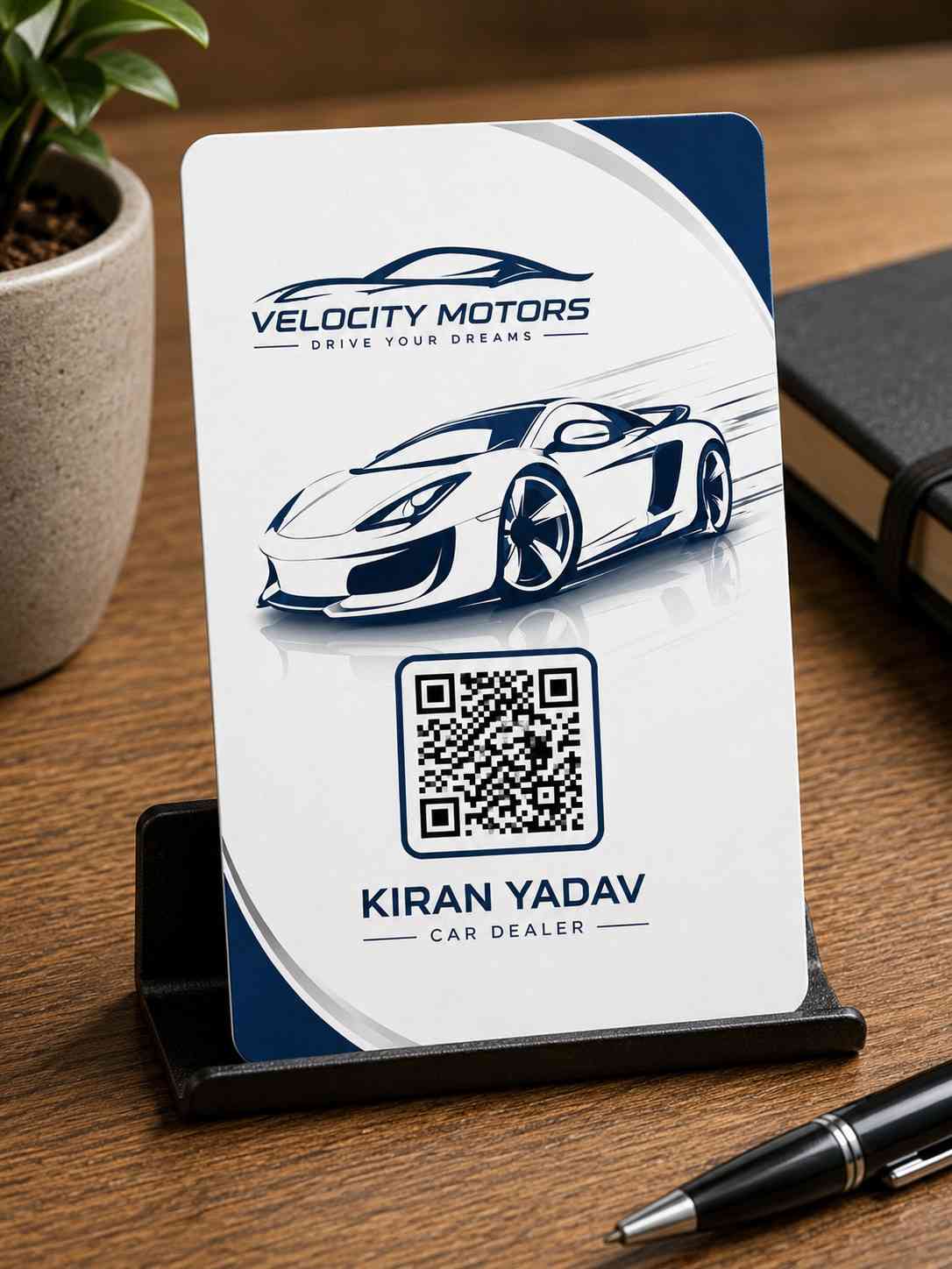 Velocity Motors Digital QR Business Card