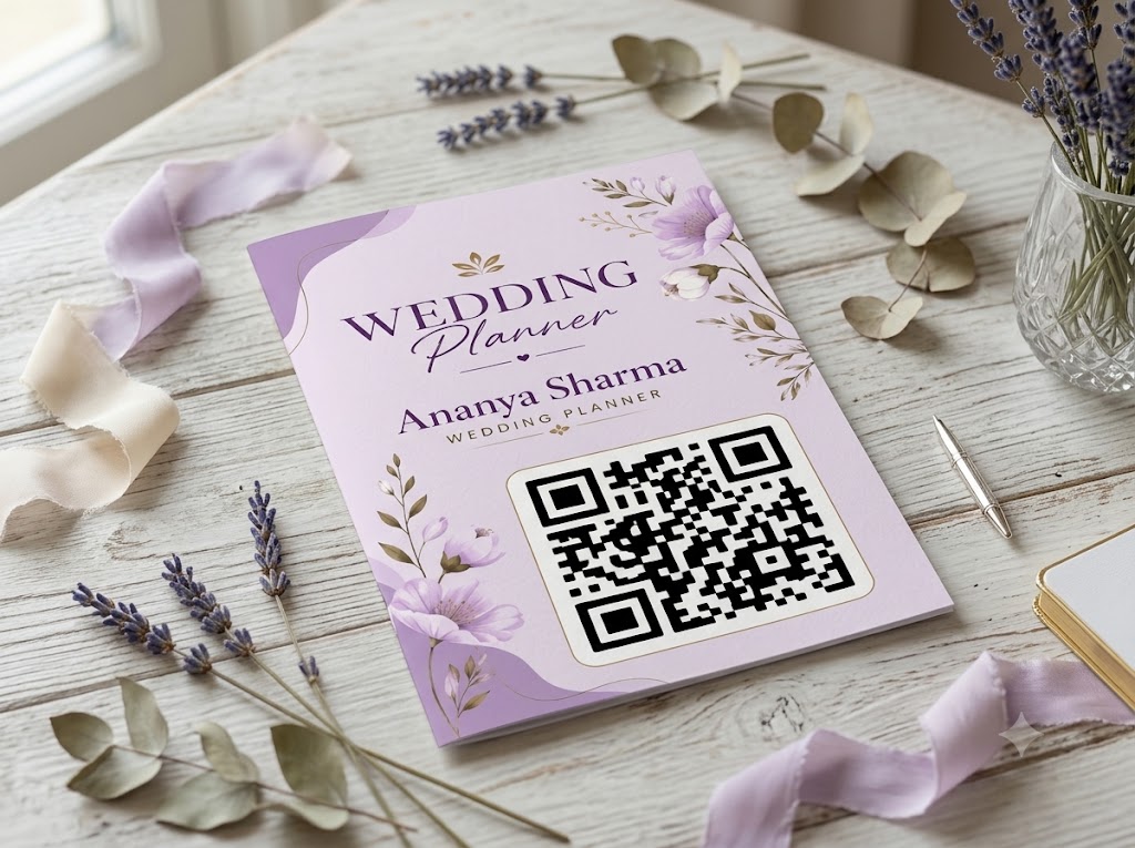 Wedding Planner QR Business Card